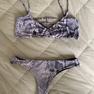 San Lorenzo Bikini Set in Snake skin